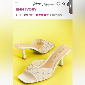 Betsey Johnson Emm Ivory Heels